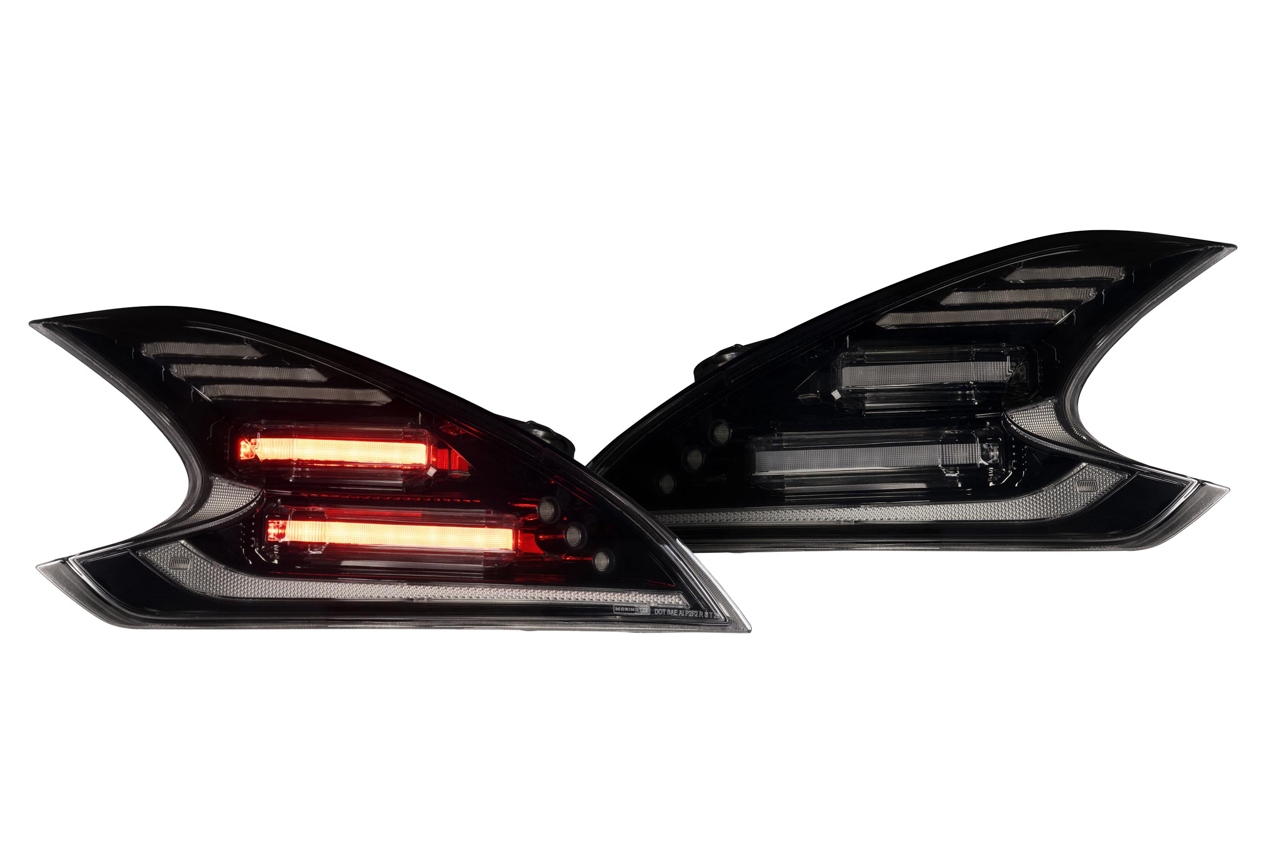 Morimoto XB LED Tail Lights Gen 2 09-21 Nissan 370Z Black Red | LF418